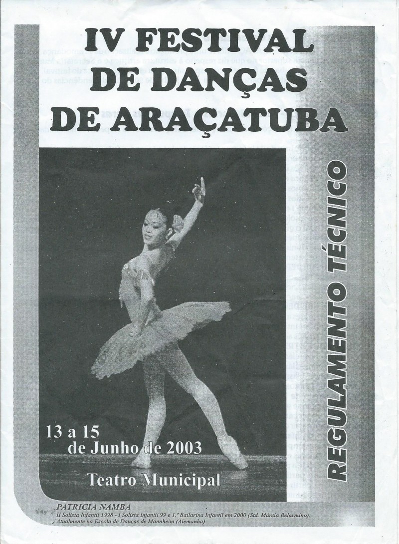 FESTIVAL DE DANÇA ARAÇATUBA 2003