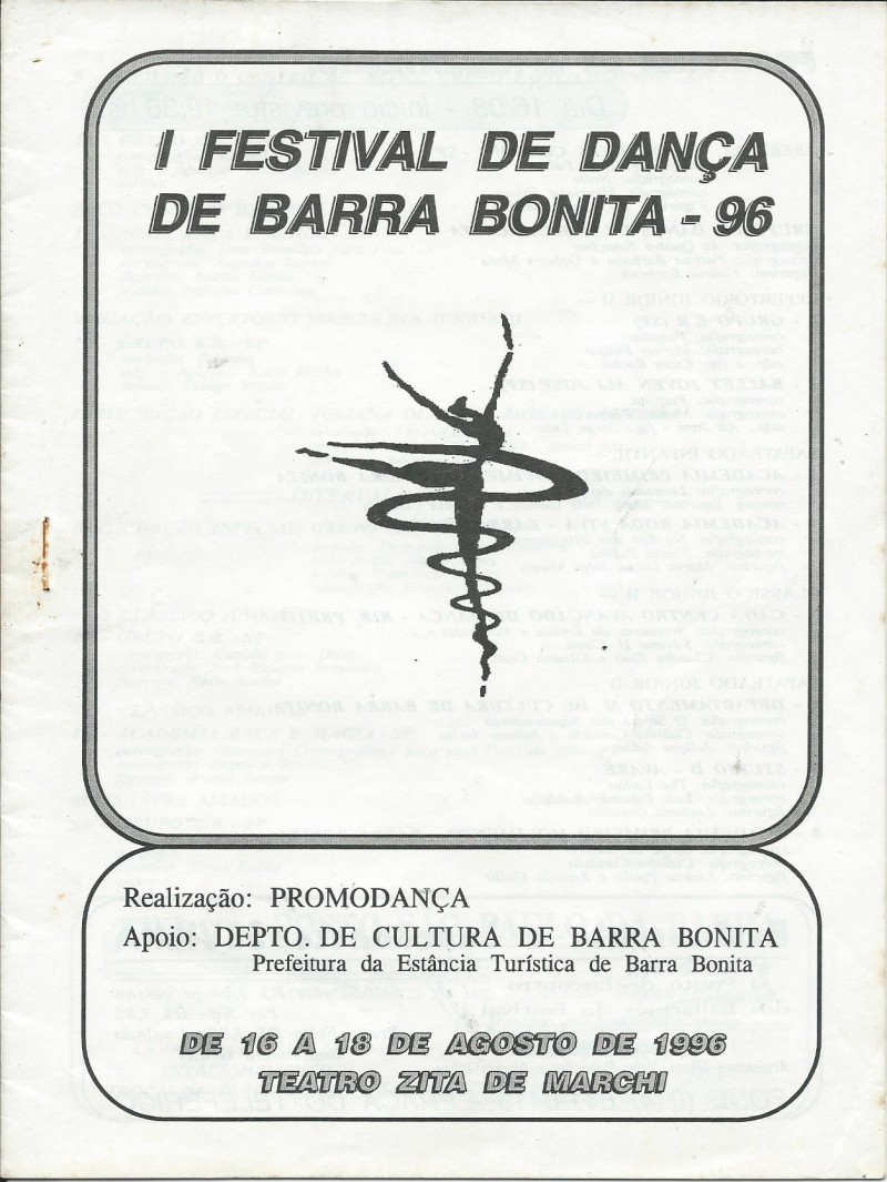 FESTIVAL DE DANÇA DE BARRA BONITA 1996